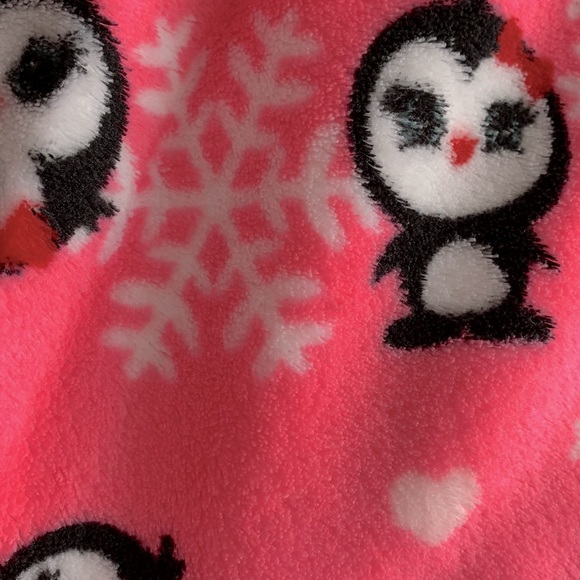 8/$20 George Penguin Plush Pajama Pants Size Large 14 - Picture 2 of 4